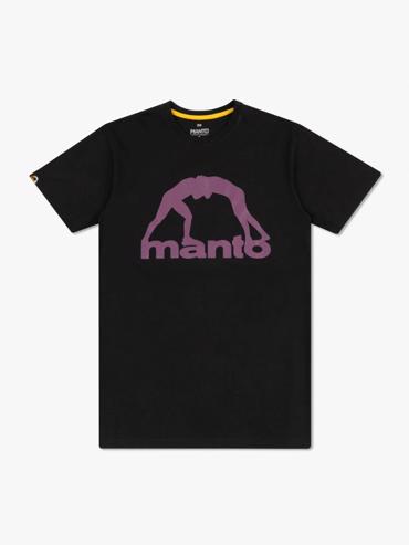 MANTO vibe 25 tshirt- black/burgundy